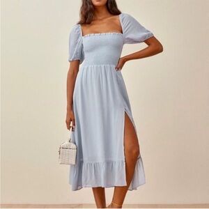 Reformation The Meadow Smocked Dress